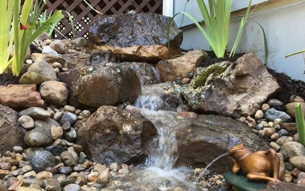 Boulder-Framed Water Feature