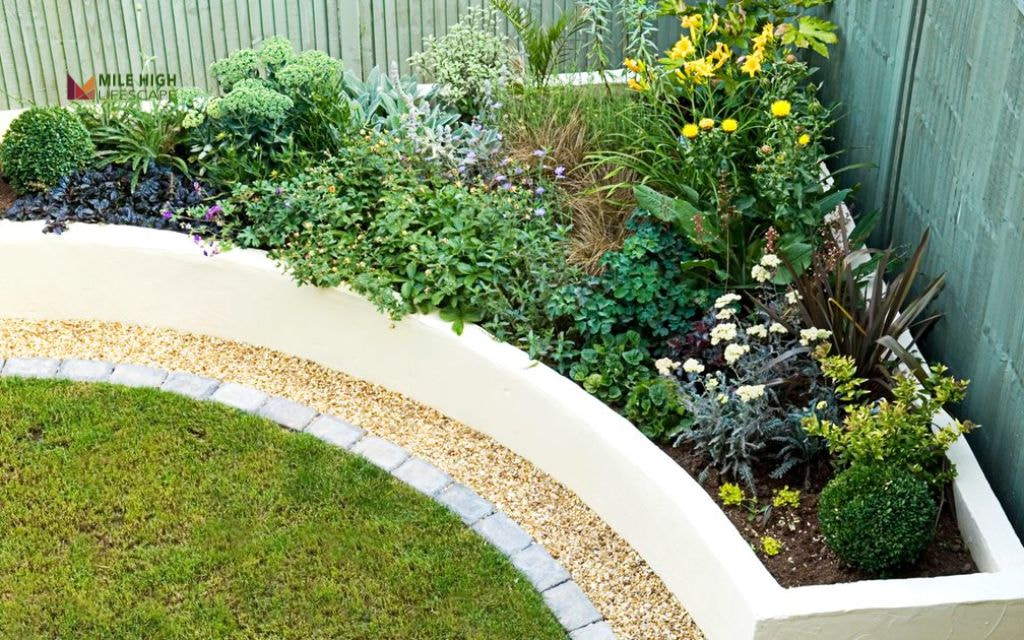 Half-Moon Garden Around Tree Base
