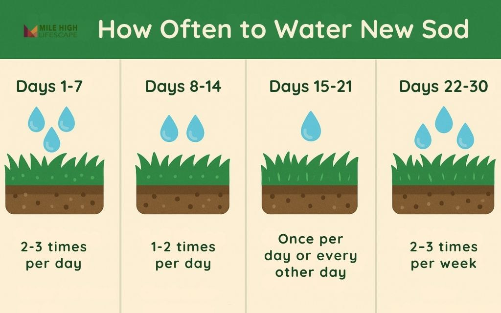 How Often to Water New Sod
