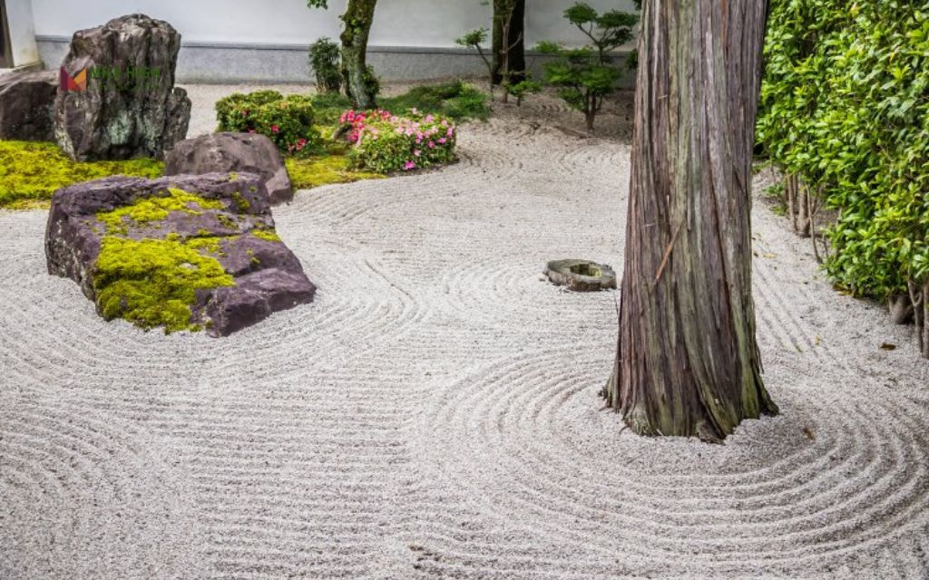 Meditation Circle with Native Plants