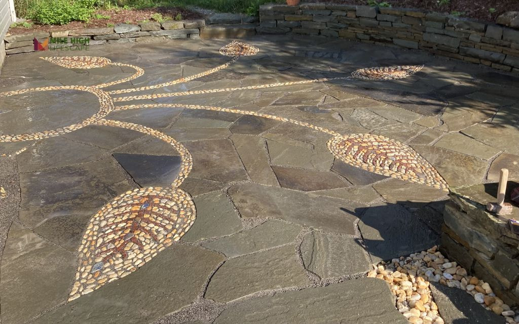 Decorative Rock Mosaic or Pattern