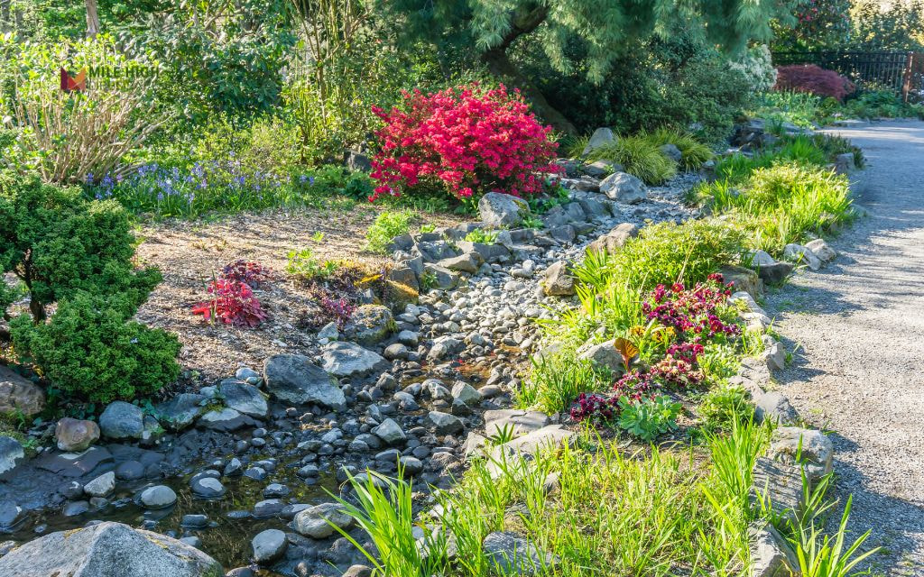 Dry Creek Bed for Drainage and Design