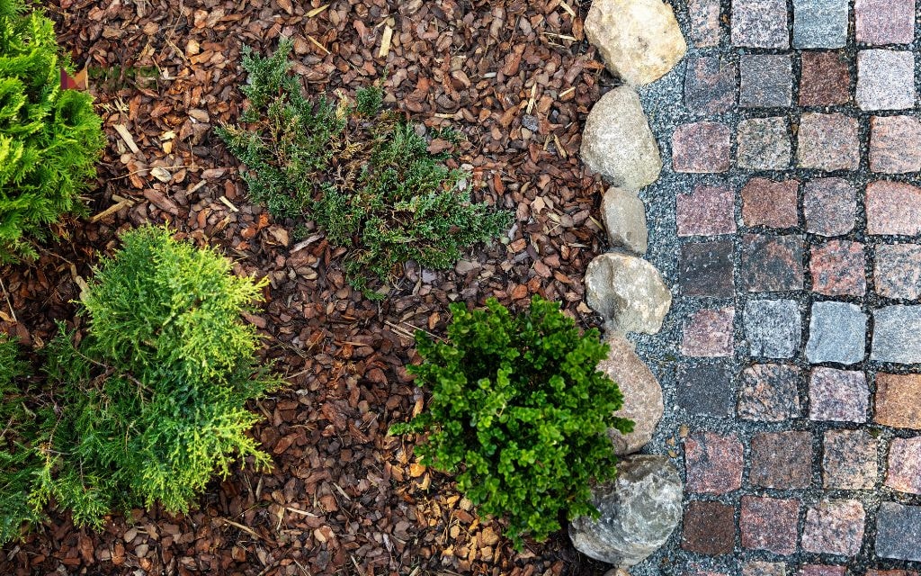 Rock and Mulch Combinations