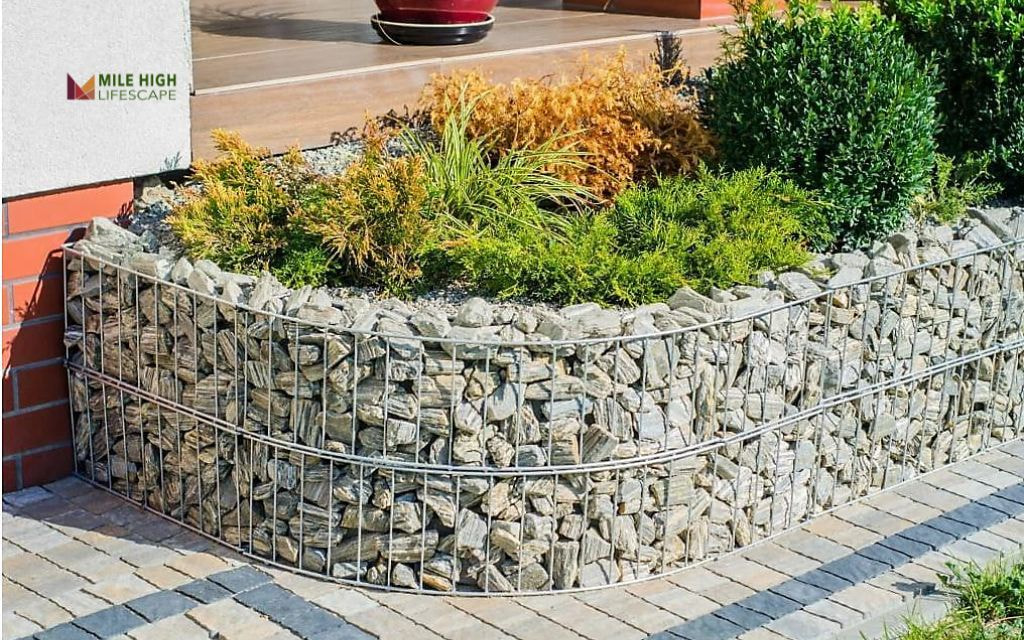 Rock and Steel Raised Beds