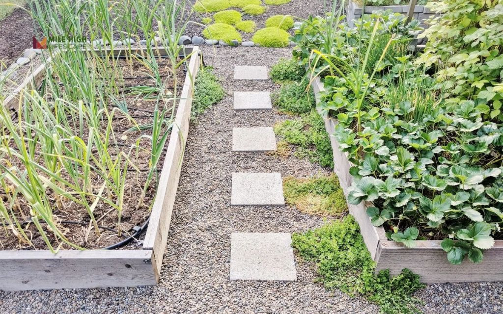 Rock Borders for Raised Beds and Vegetable Gardens