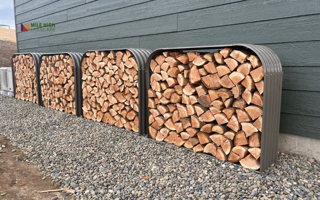 Rock Firewood Storage Area
