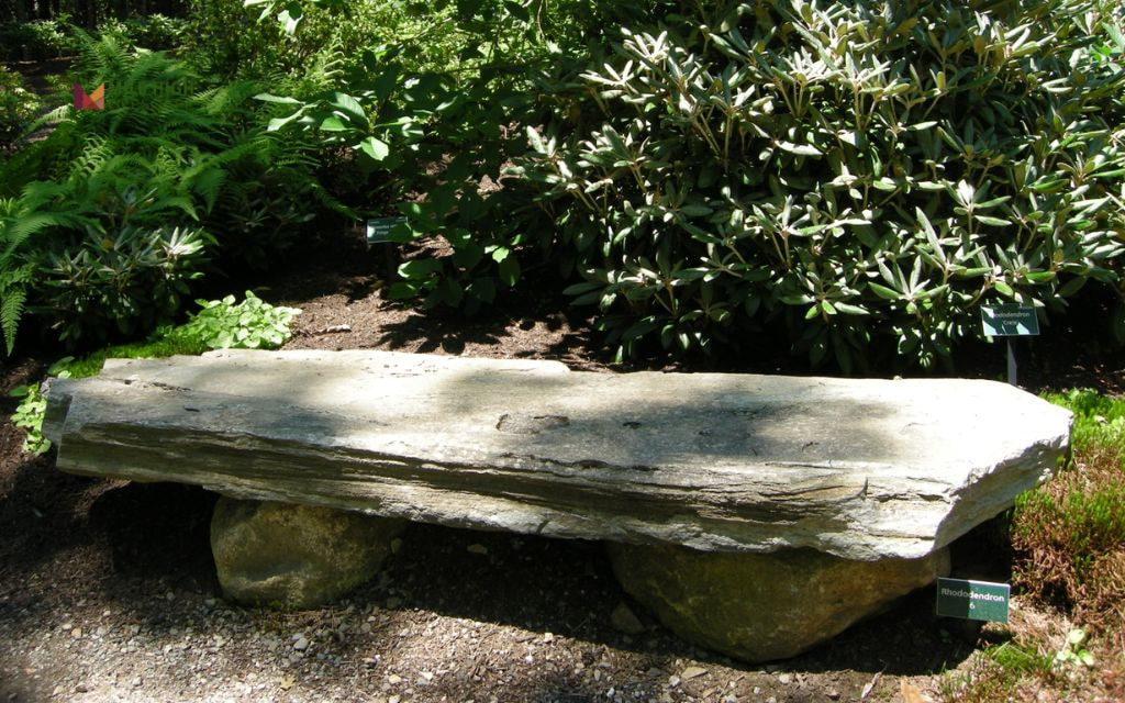 Rustic Rock Bench Nook
