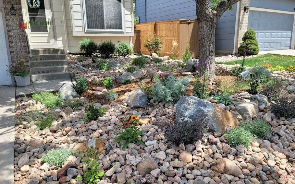 Xeriscape Rock Medians and Traffic Islands