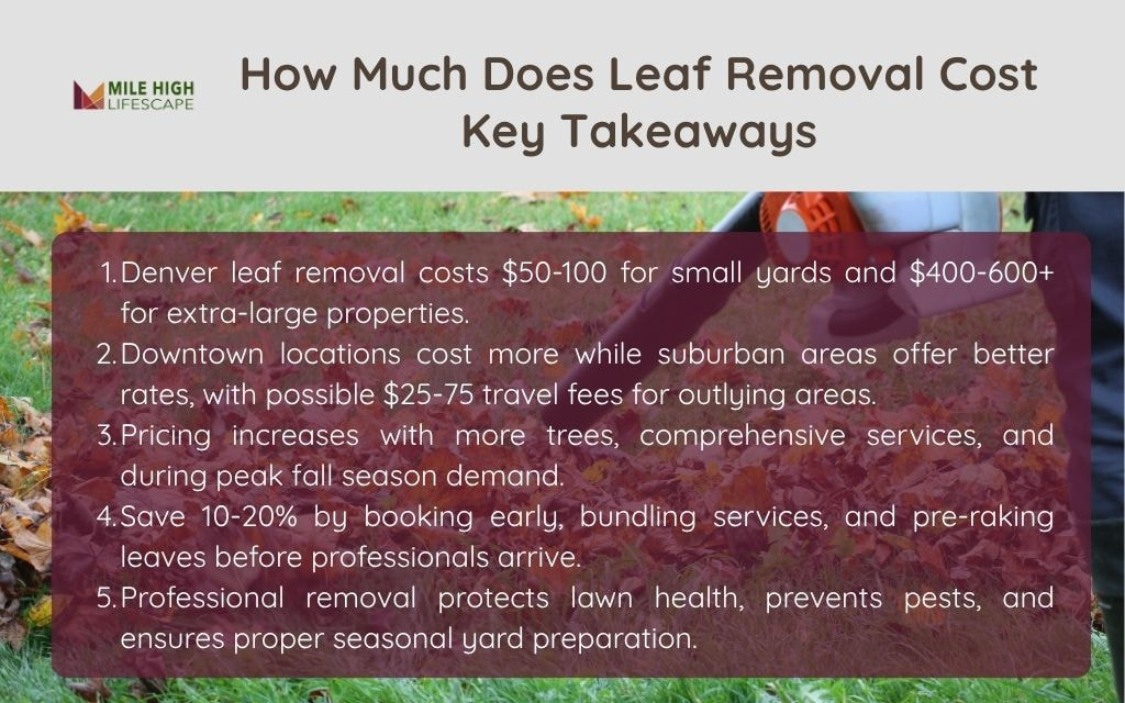 How Much does Leaf Removal Cost?​