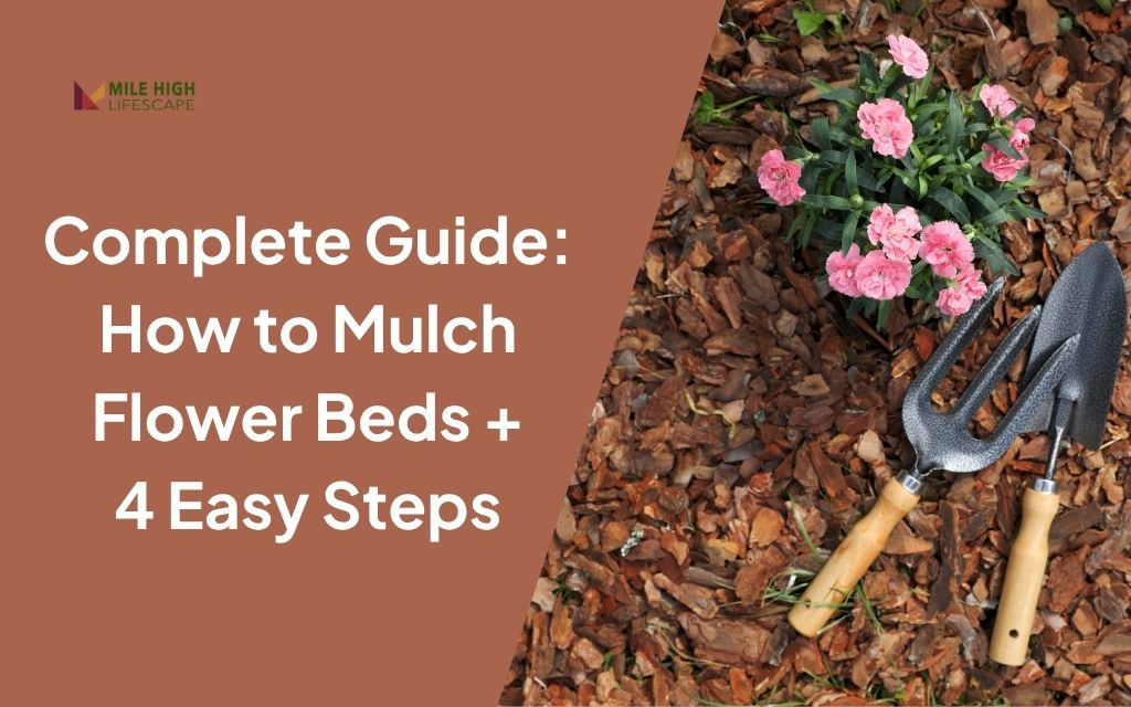 How to Mulch Flower Beds in Denver for Long-Lasting Garden (4 Easy Steps)