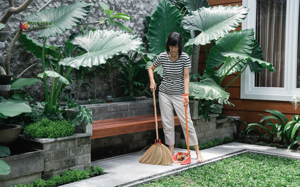 How to Remove Leaf Stains from Concrete