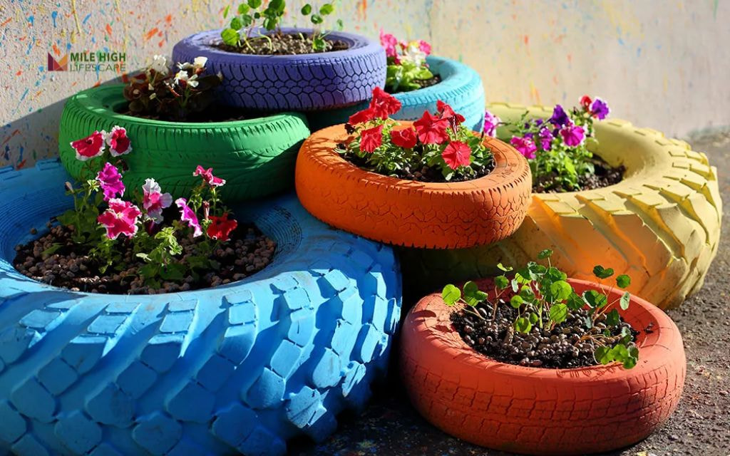 Kids' Butterfly Garden Bed Using Upcycled Materials