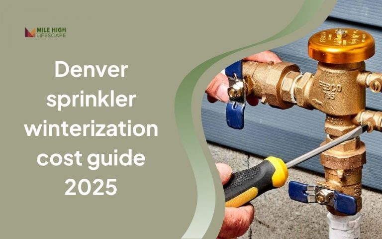 Denver sprinkler winterization cost guide 2025