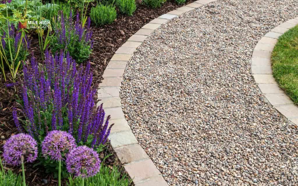 Driveway or pathway border bed