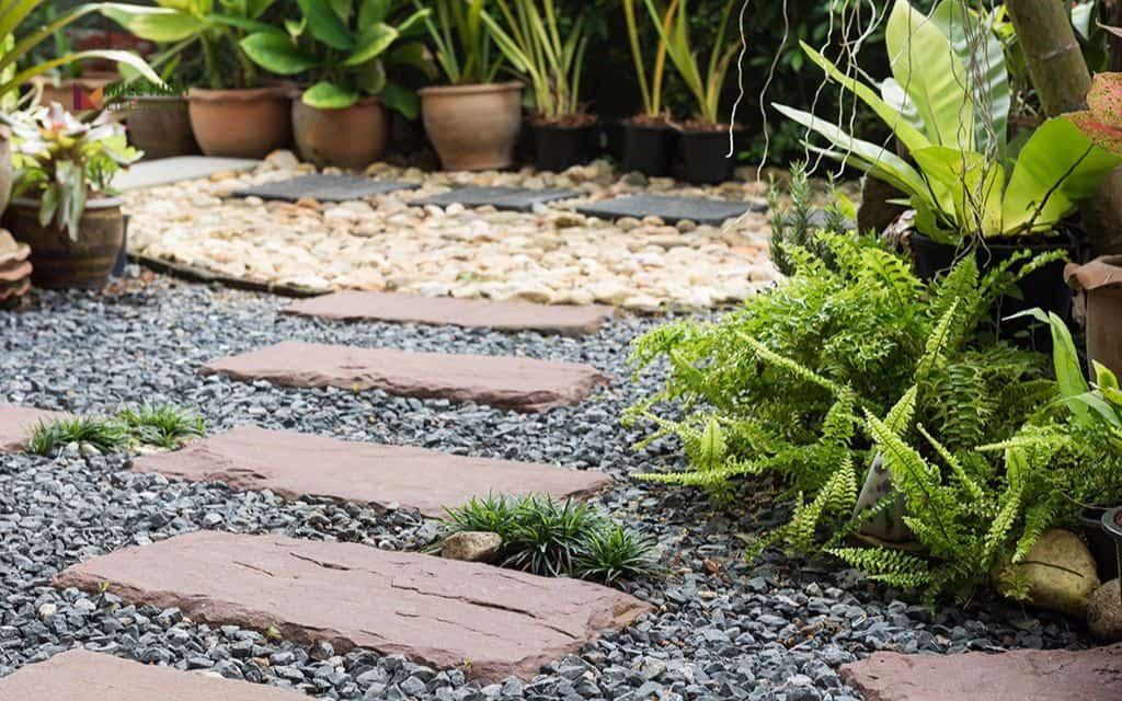 Gravel lawn alternative