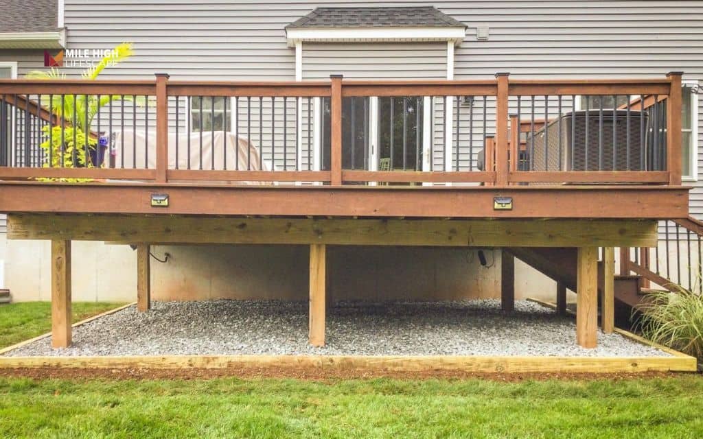 Under-deck or patio base