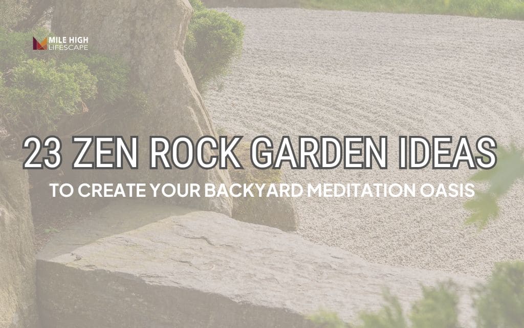 23 zen rock garden ideas for Denver homes
