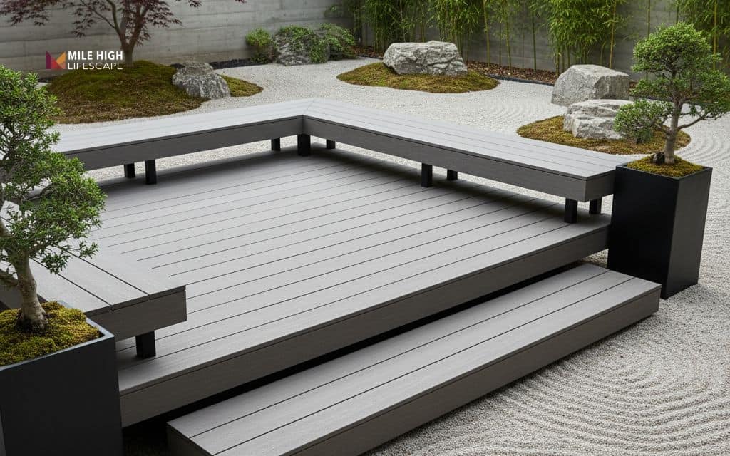 Backyard meditation deck