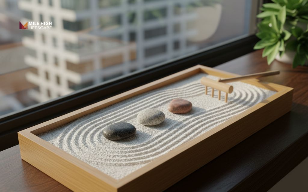 Mini zen sand tray (indoor or balcony)