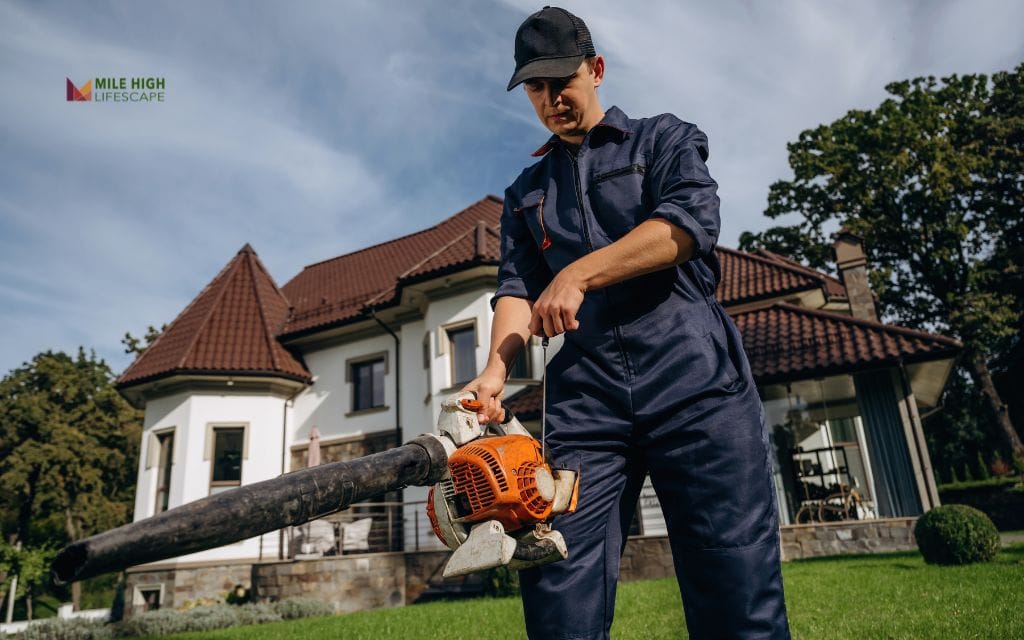 Use a leaf blower (on low power setting)