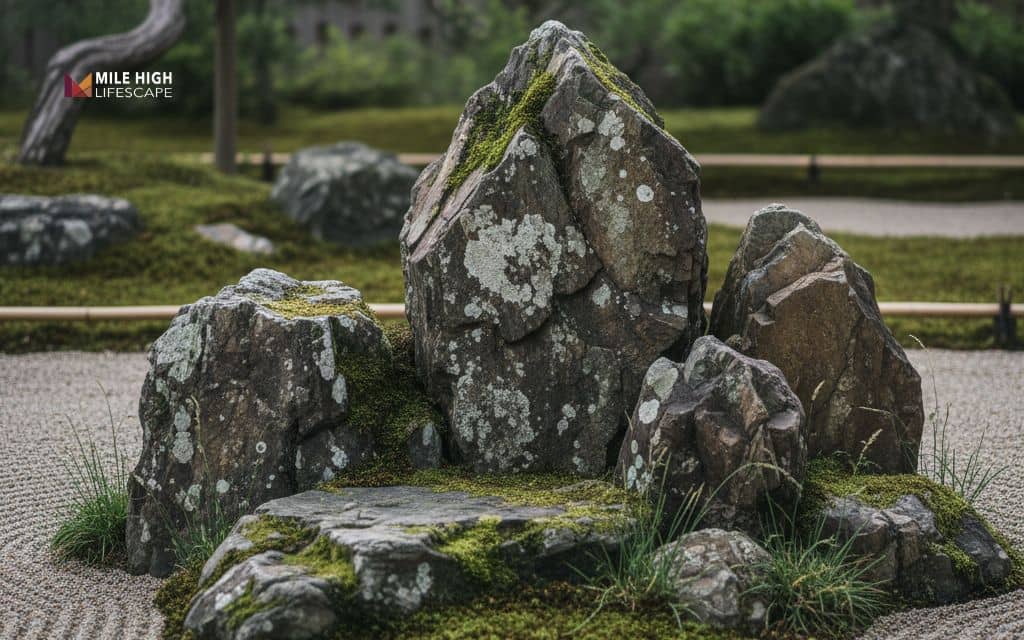 Wabi-sabi rock arrangement