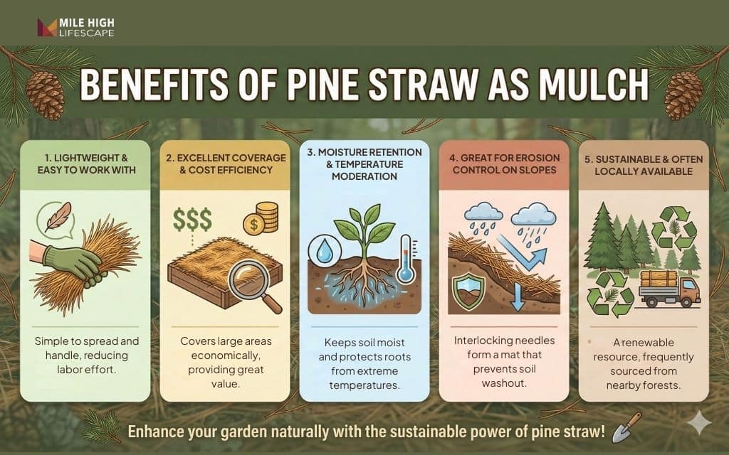 Benefits of pine straw as mulch