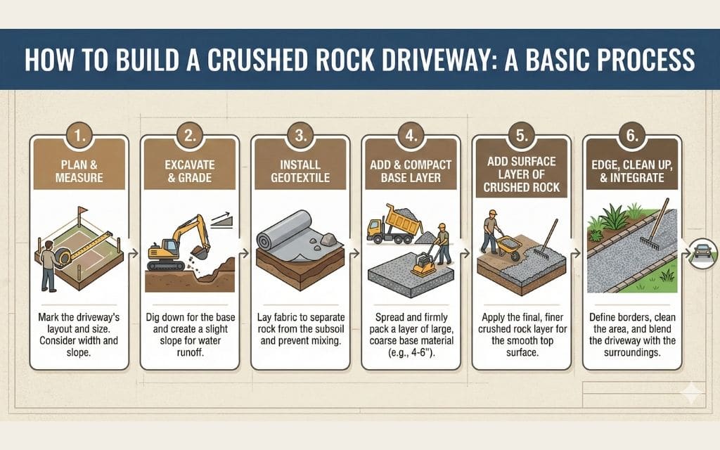 How to build a crushed rock driveway in Denver