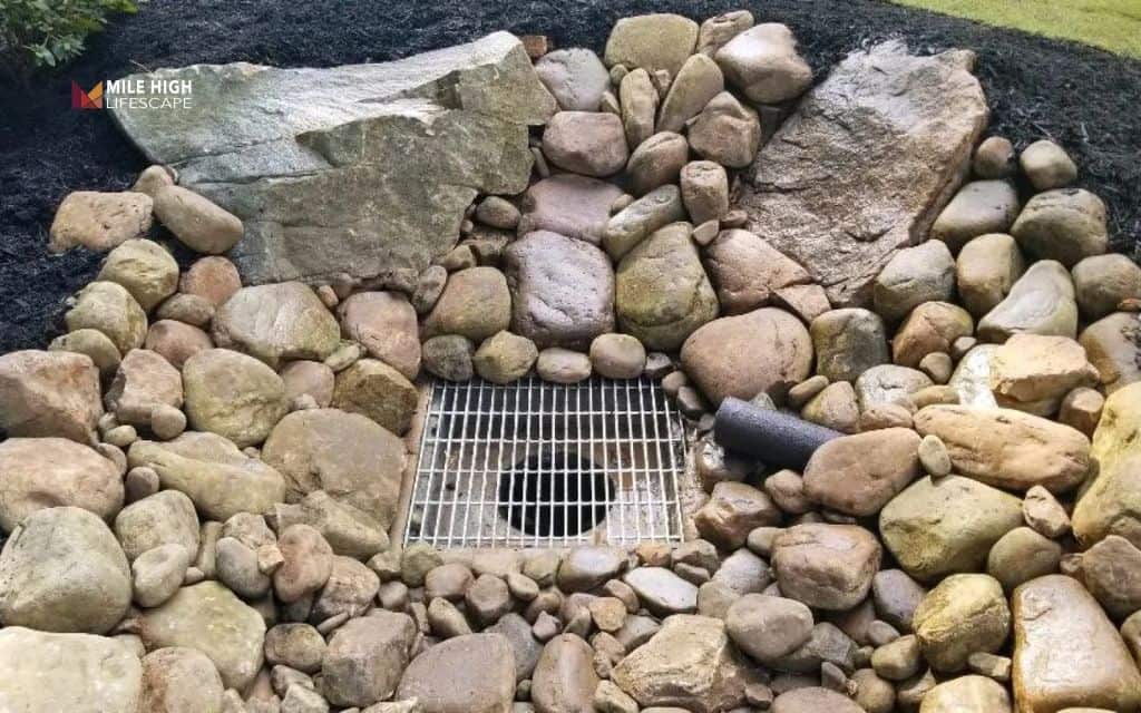 How to make a rock-lined catch basin or gravel pit for drainage