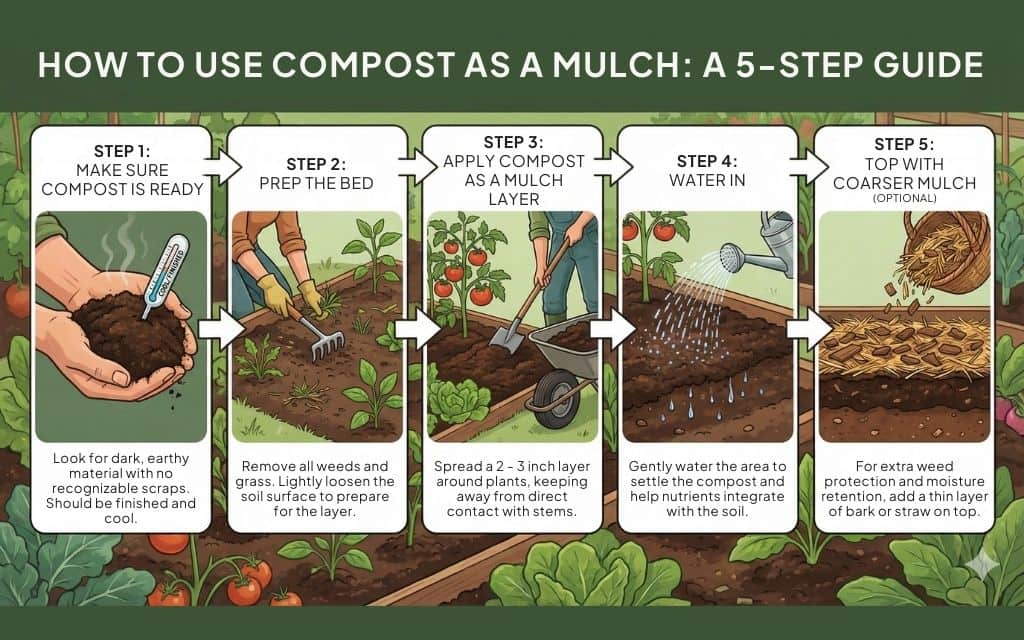 How to use compost as a mulch