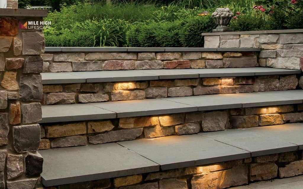 Rock wall + lighting combo