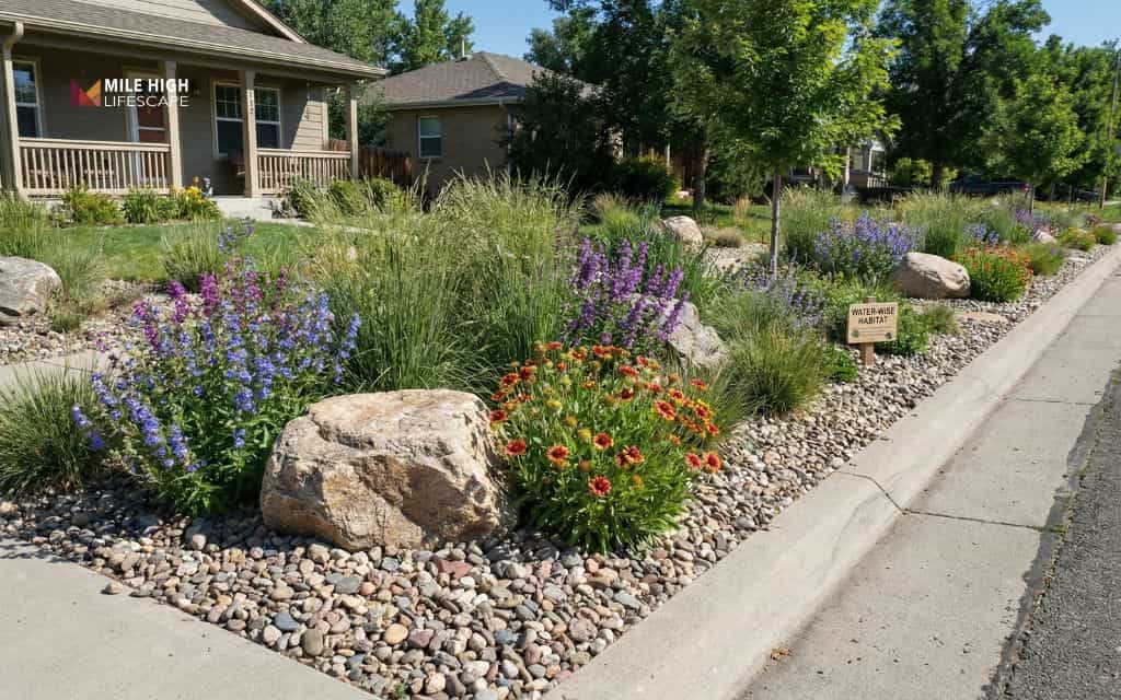 Rocky mountain meadow strip