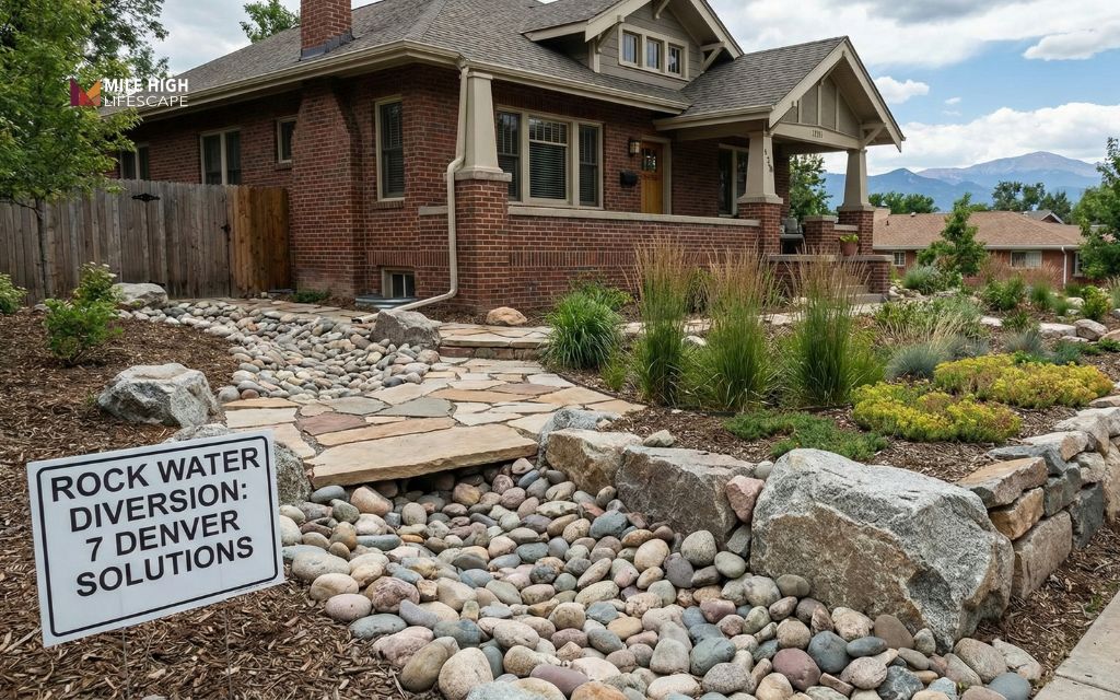 Using rocks to divert water: 7 Denver solutions that stop foundation damage