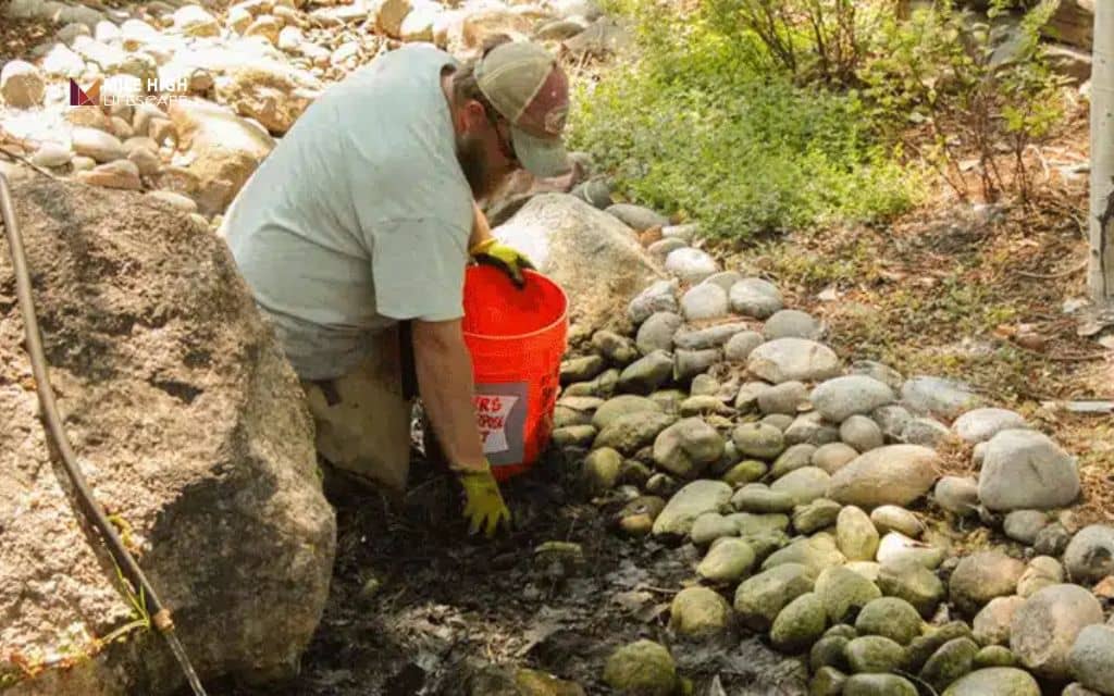 Before you start: Assess your river rock area