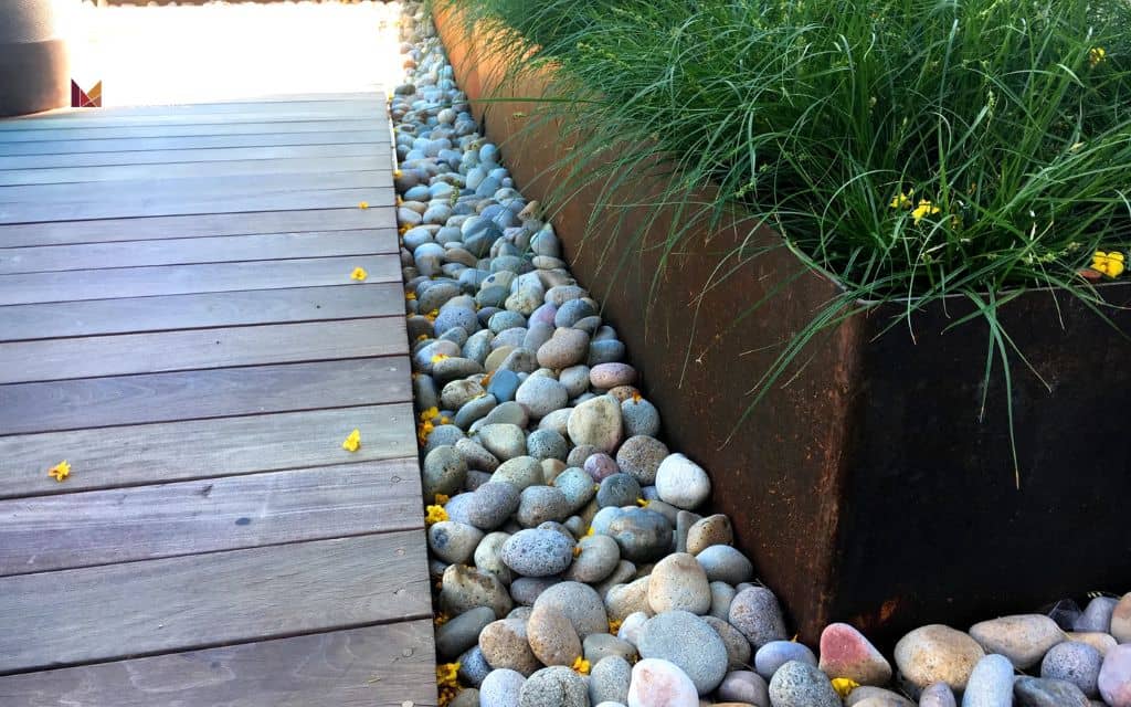 Decorative accents and path edges