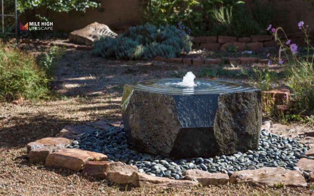 DIY rock fountain kit (customized with local stone)