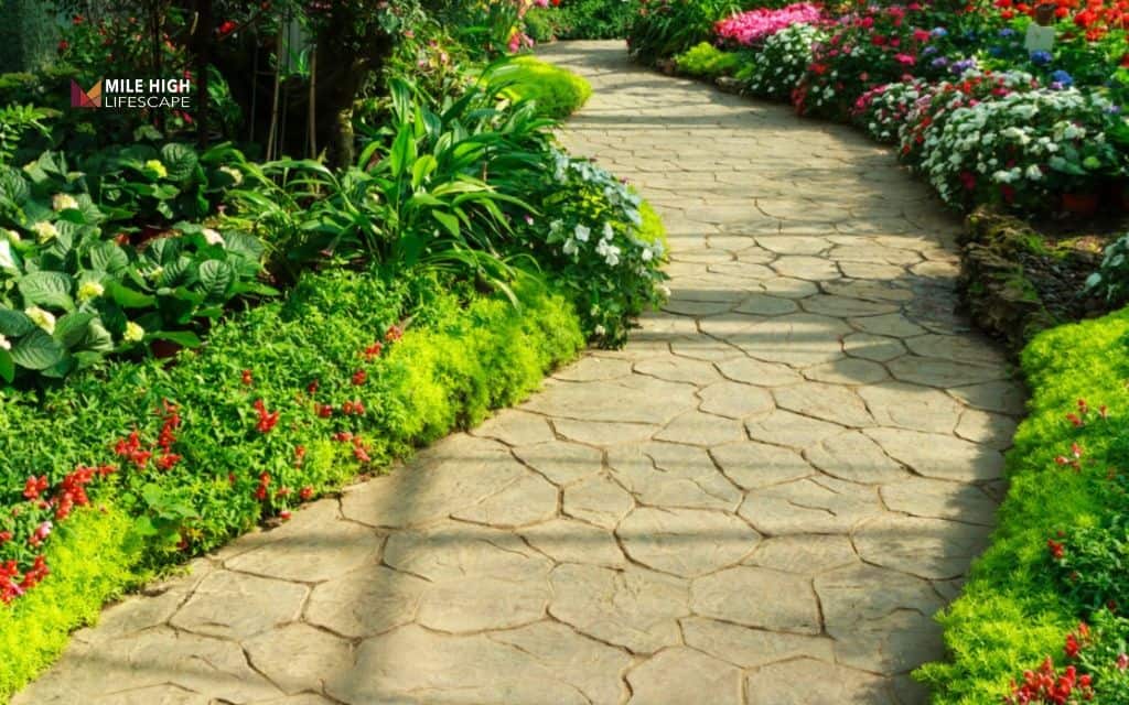 Flagstone entry path for curb appeal