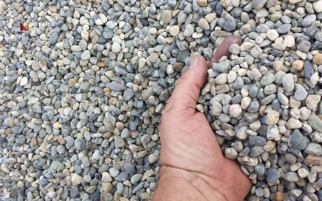 Pea gravel landscaping costs in Denver