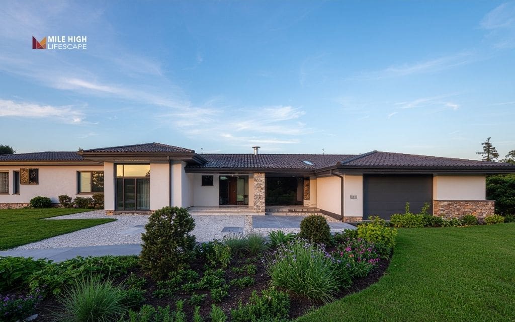 Rock landscaping ideas for front of house: 12 low-maintenance designs Denver homeowners love