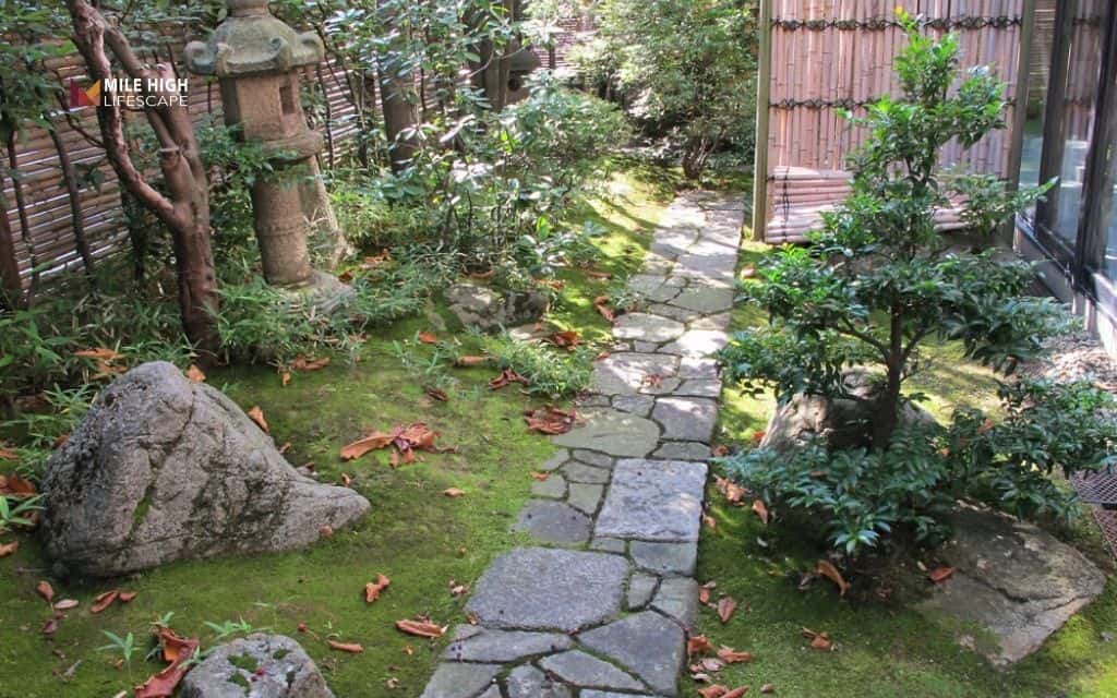 Small Japanese rock garden for urban yards