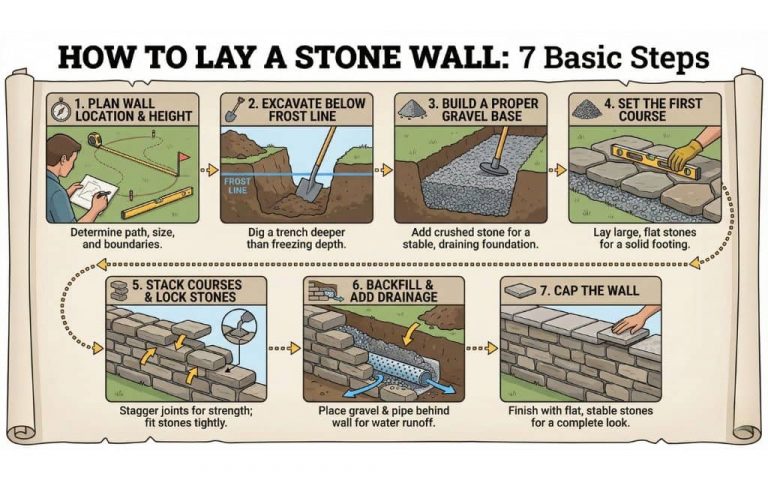 How To Lay Stone Wall