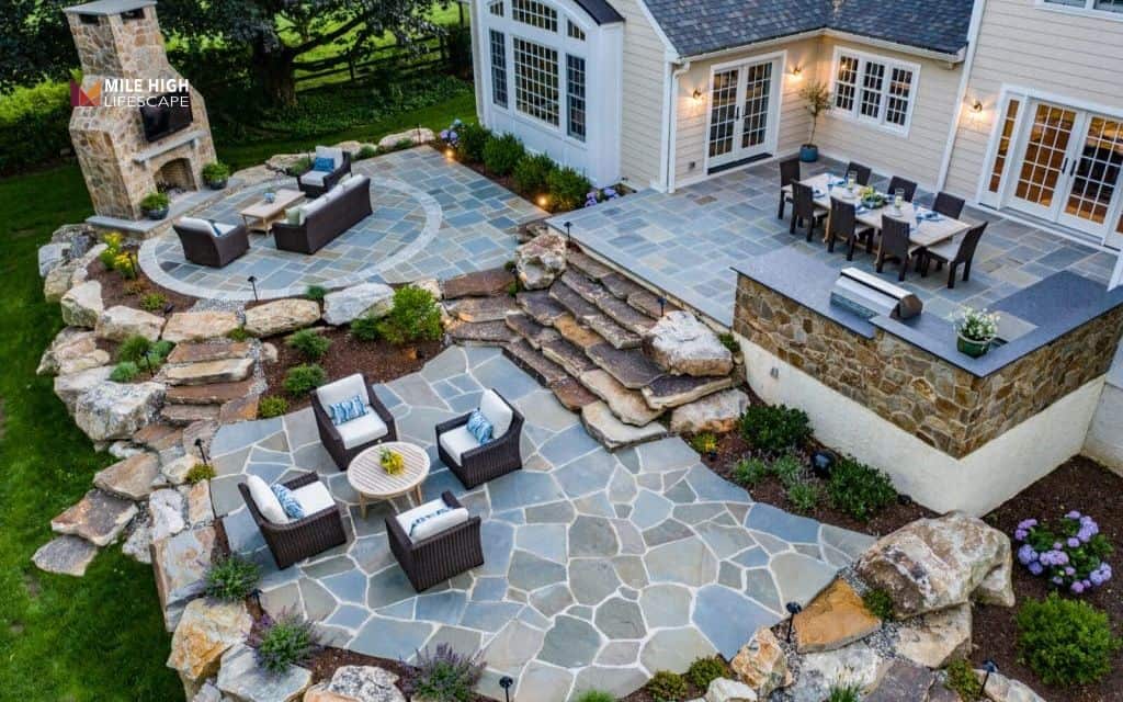 Building a flagstone patio from scratch - Complete planning & install guide