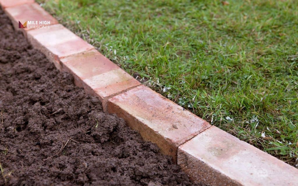 Brick-on-edge border