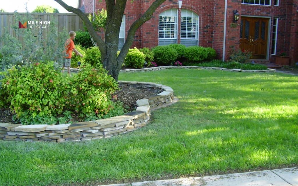 landscape border ideas: Flagstone border
