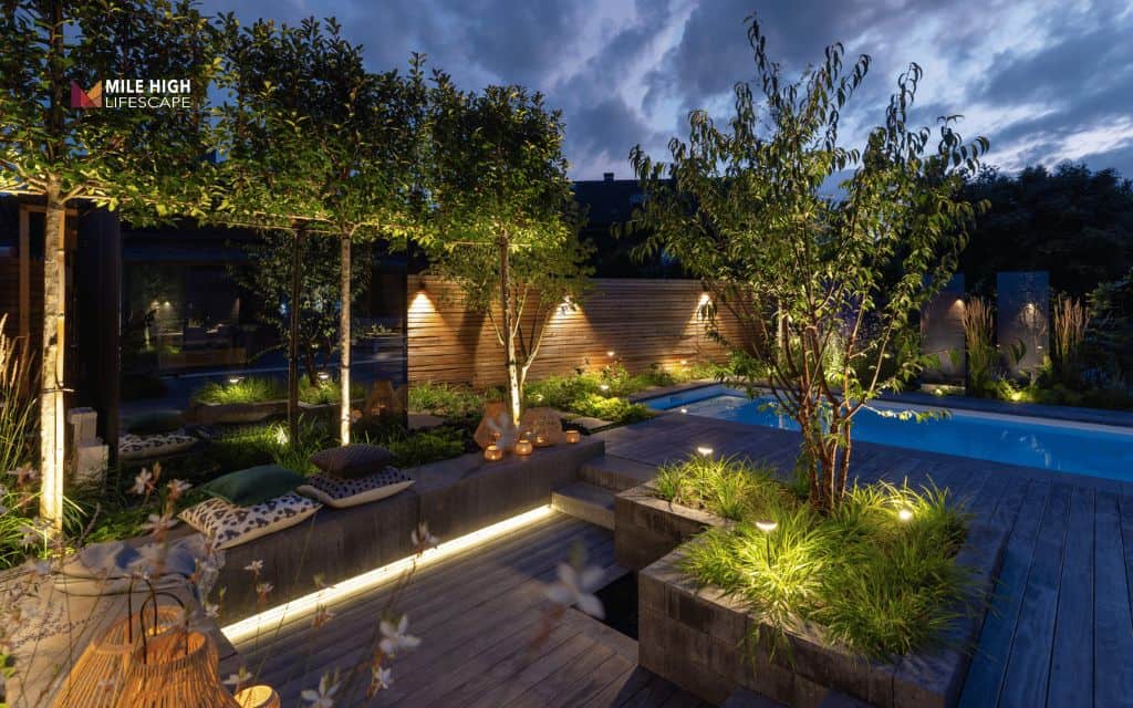 Lighting-integrated border