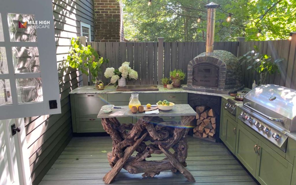 Large backyard landscaping ideas: Build an outdoor kitchen or grill station