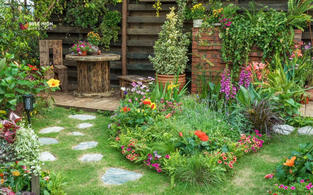 Large backyard landscaping ideas: Add flower beds for seasonal color