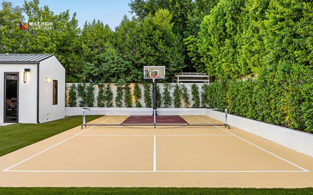Large backyard landscaping ideas: Add sports courts or open play areas