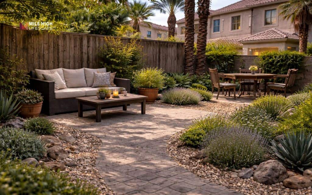 Choose dwarf & low-maintenance plants