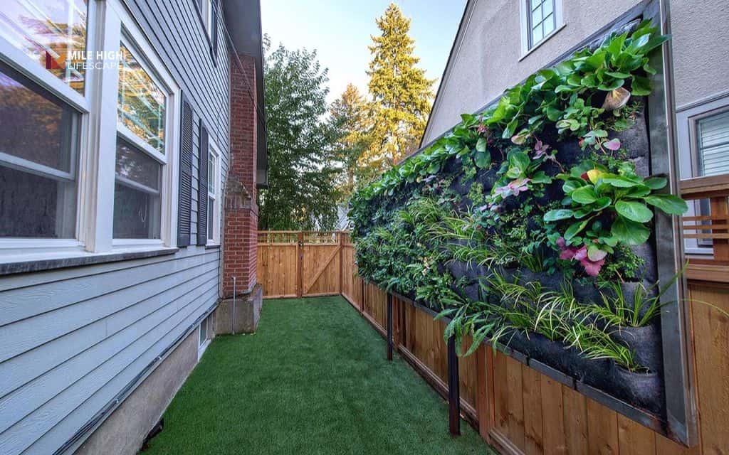 small backyard landscape ideas: Create a vertical garden wall