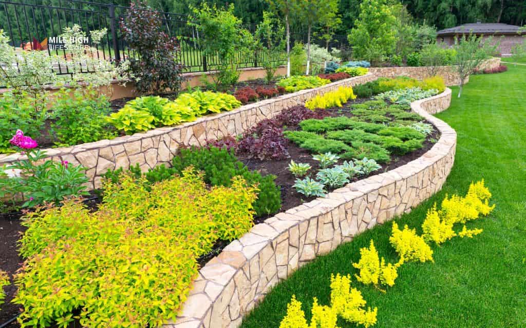 Fence line landscape ideas: Create layered landscaping for a balanced and structured look